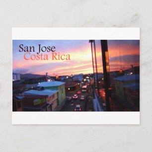 Cartão Postal Pôr do sol em San Jose Costa Rica