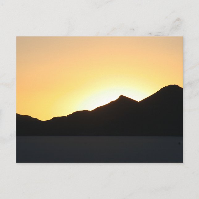 Cartão Postal pôr do sol em uyuni (Frente)