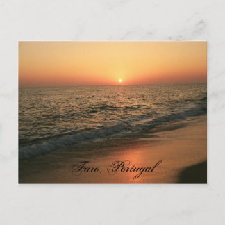 Cartão Postal Por do sol: Faro, Portugal