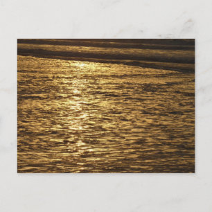 Cartão Postal Pôr do Sol na Califórnia Ondas Oceano Paisagem Mar