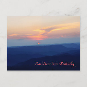 Cartão Postal Pôr do sol no Pine Mountain por JerseyFawn