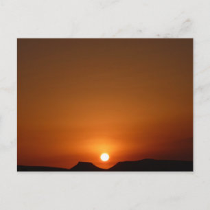 Cartão Postal Pôr do Sol no Saara
