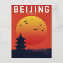 Pôr do sol no Templo de Pequim China