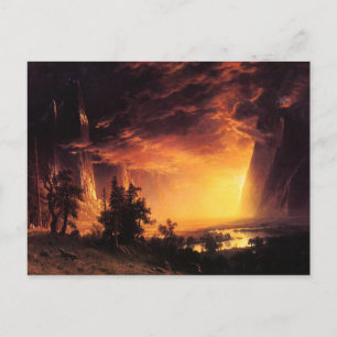 Cartão Postal Pôr do sol no vale do Yosemite