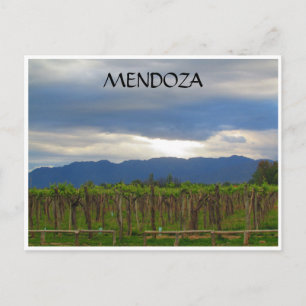 Cartão Postal pôr do sol nos andes de mendoza