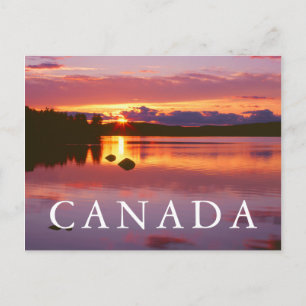 Cartão Postal Pôr do sol sobre a Baía de Alexander