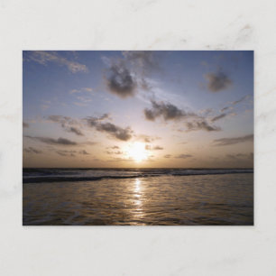 Cartão Postal Pôr do sol sobre o mar árabe