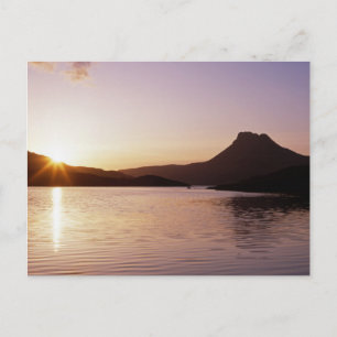 Cartão Postal Pôr do sol Stac Pollaidh Escócia