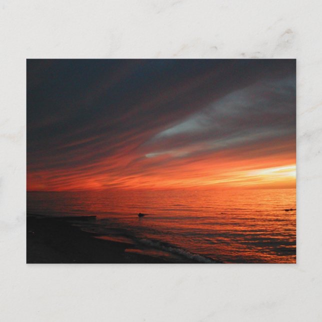 Cartão Postal Pôr do Sol Vermilion 062907 (Frente)