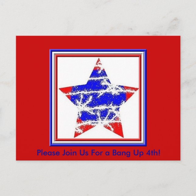 Cartão Postal Por favor, junte-se a nós para um B... (Frente)