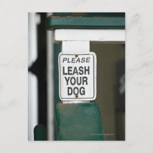 Cartão Postal Por favor, solte o seu sinal de cão
