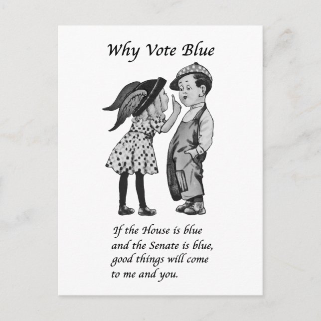 Cartão Postal Por que votar azul em 2026 (Frente)