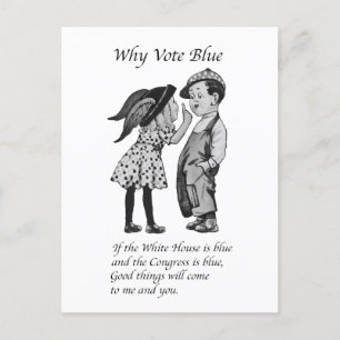 Cartão Postal Por que votar totalmente azul em 2024