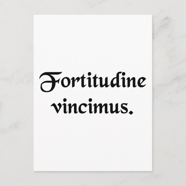 Cartão Postal Por resistência nós conquistamos. (Frente)