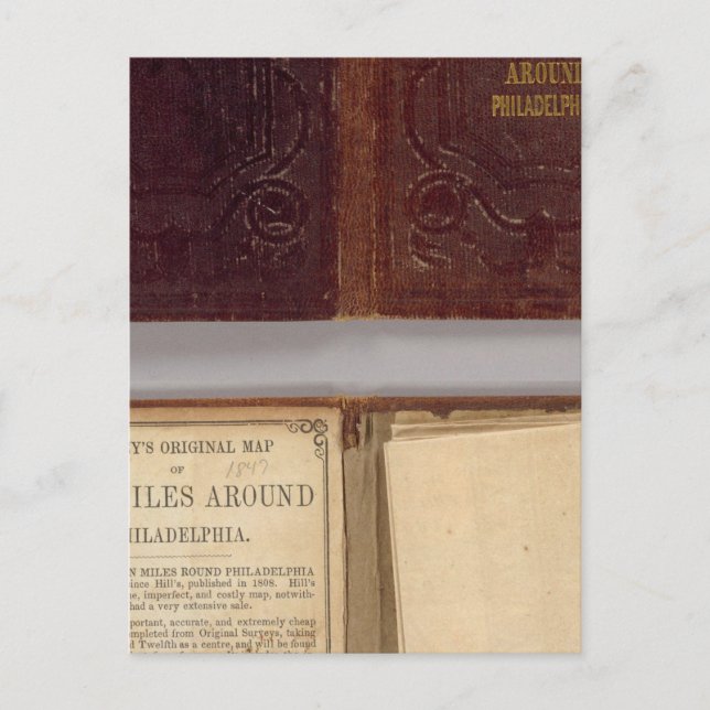 Cartão Postal Por toda a cidade de Filadélfia (Frente)