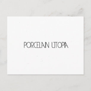 Cartão Postal Porcelain Utopia