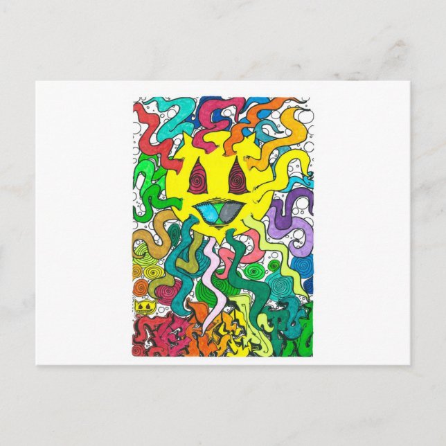 Cartão Postal Porcentum Sun - Percentual Designs (Frente)