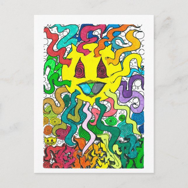 Cartão Postal Porcentum Sun - Percentual Designs (Frente)