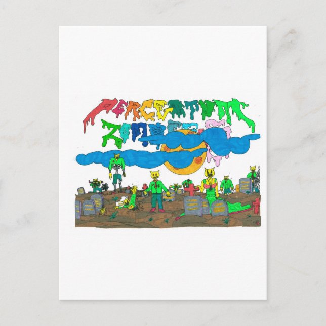 Cartão Postal Porcentum_Zombies (Frente)