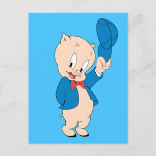 Cartão Postal Porky Pig   Chapéus ondulados