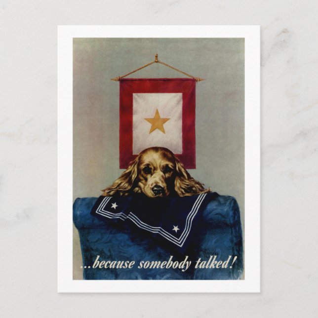 Cartão Postal Porque Alguém Falou (Frente)