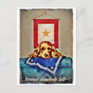 Cartão Postal Porque alguém falou em uma WWII Triste