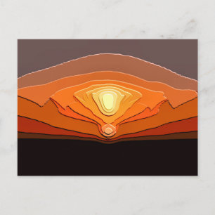 CARTÃO POSTAL PÔRS DO SOL