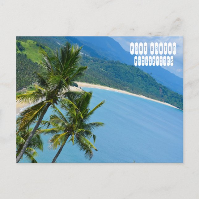 Cartão Postal Port Barton nas Filipinas (Frente)