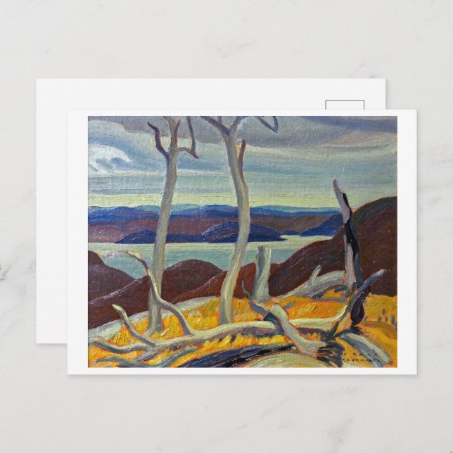 Cartão Postal Port Coldwell Bay | Franklin Carmichael | (Frente/Verso)