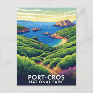 Cartão Postal Port-Cros National Park França Viagem