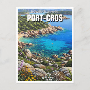 Cartão Postal Port-Cros National Park França Viagem