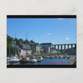 Cartão Postal Port de plaisance d e Morlaix et le viaduc BRETAGN
