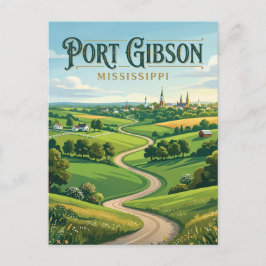 Cartão Postal Port Gibson Mississippi