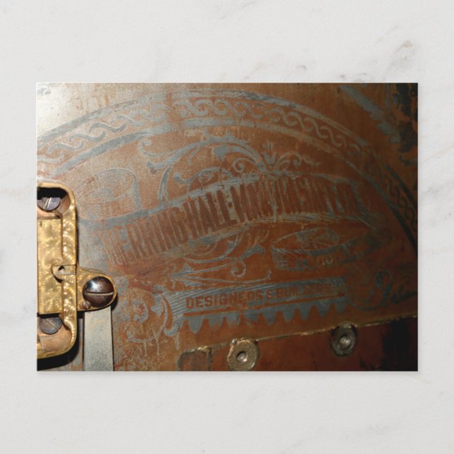 Cartão Postal Porta da Câmara Acirrazada do Banco (Frente)