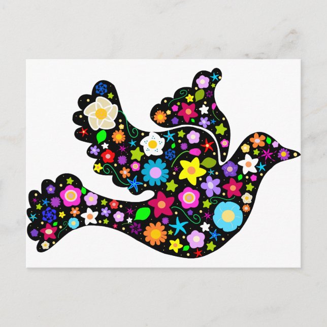 Cartão Postal Porta de Flores de Verão (Frente)