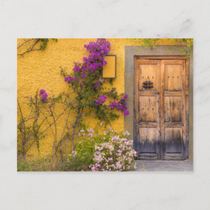 Cartão Postal Porta de madeira