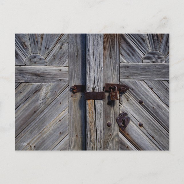 Cartão Postal Porta de madeira (Frente)