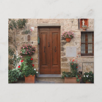 Cartão Postal Porta de madeira Toscânia Italia personalizada