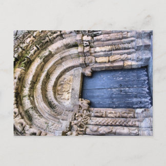 Cartão Postal Porta de uma igreja (Bravaes) do século XI