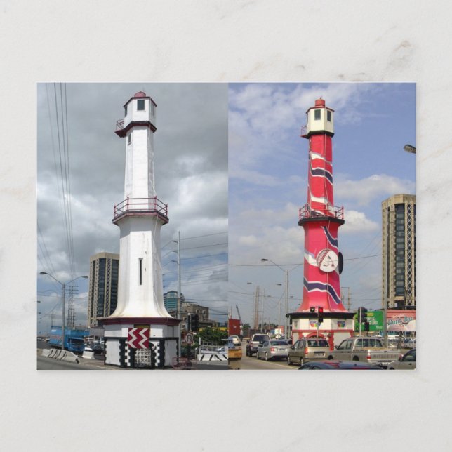 Cartão Postal Porta do farol de Espanha, Cartão-postal de Trinid (Frente)