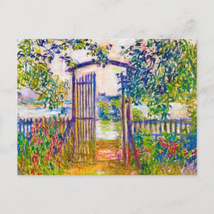Cartão Postal Porta do Jardim do Vetheuil Claude Monet
