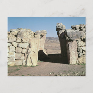 Cartão Postal Porta do Rei, das paredes de Hattusas
