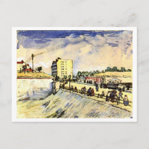 Cartão Postal Porta em Paris RamParts, Vincent van Gogh