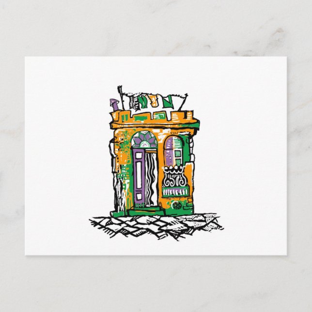 Cartão Postal Porta gaucha + Desenhos legais (Frente)