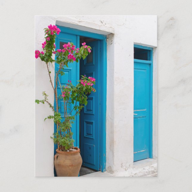Cartão Postal Porta Grega Bougainvillea Rústica (Frente)
