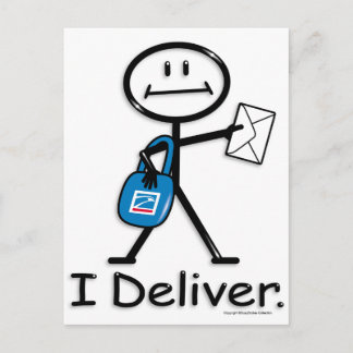 Cartão Postal Portador de correio