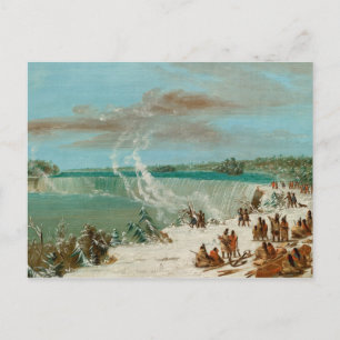 Cartão Postal Portagem em torno das cataratas de Niágara na Mesa