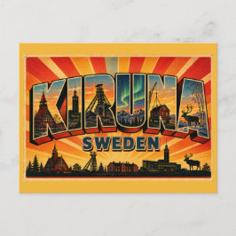 Cartão Postal Portão Ártico Kiruna Suécia