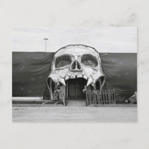 Cartão Postal Portão Assustador de Halloween em Fort Worth Texas