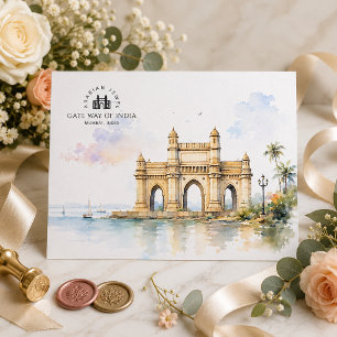 Cartão Postal Portão da Índia   Famoso Marco Iconico